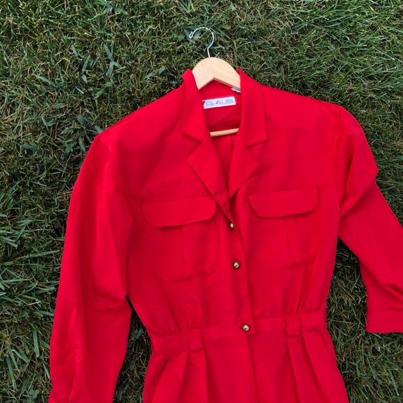 Vintage Pants - Red Vintage Jumpsuit